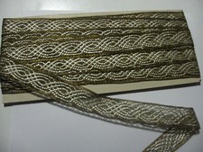 rara passamaneria altezza 2 cm vintage anni 60 filo metallico / seta color oro s