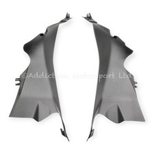 Ducati Panigale 1199 100% Full Fibra di Carbonio Copri Canali Aspirazione Aria Pannelli Opachi