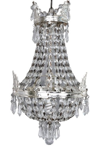 Antico lampadario argento - antico,