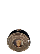 Medaglione Culla Madonna Carillon con bordo in argento