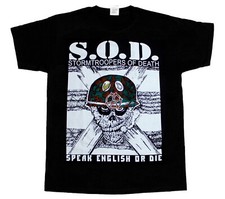 S-5XL S.O.D. SOD STORMTROOPERS OF DEATH SOD T-SHIRT manica corta -lunga nuova nera
