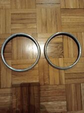 Fiat 600 1955 coppia ghiere fanali originali d' epoca auto accessorio ricambio