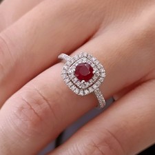 Natural Red RUBY Brilliant Cut