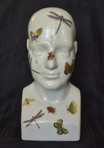 Busto testa ceramica