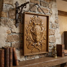 Arte da parete in legno stile