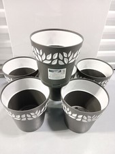 Lotto di 6 PENTOLE FOGLIE