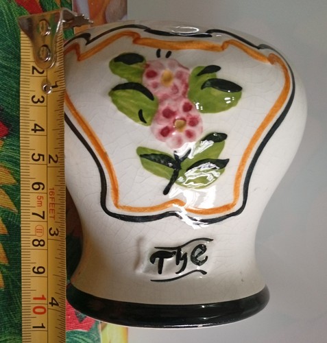 Vaso ceramica decorato a - vaso, in