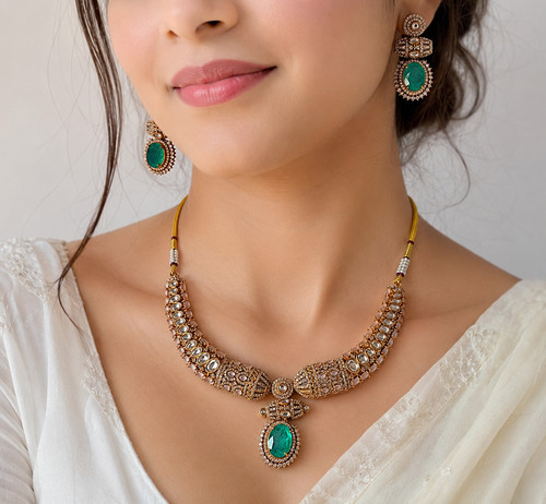 Set collana kundan indiana - set,