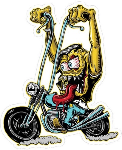 Adesivo monster motociclista - adesivo,