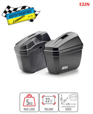 Coppia Valigie Laterali Nere