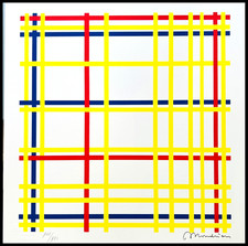Piet Mondrian Litografia COA