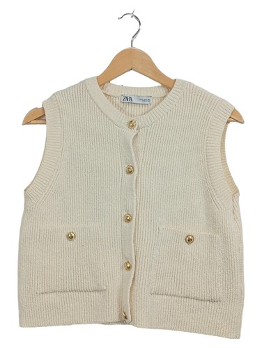 Zara gilet donna beige maglia - zara,