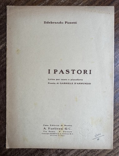 Pizzetti pastori lirica - i,