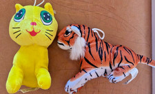 2 Peluche Tigre e Gatto