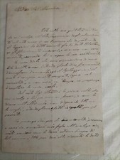  Treia - Macerata-1890 Marchese-documento antico di interesse storico e locale.