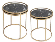 SET 2 TAVOLI CON OROLOGIO