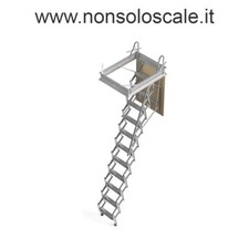 Scala retrattile a botola leva