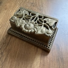 Antique Brass Double Inkwell