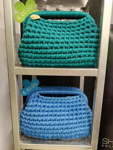 Borsa uncinetto fatta mano - uncinetto, a