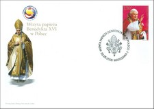 POLONIA 2006 - BUSTA PRIMO GIORNO PAPA BENEDETTO XVI IN POLONIA