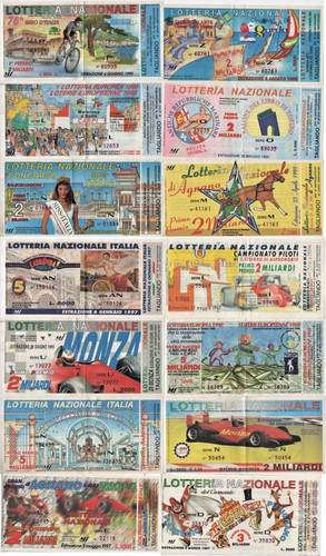 Serie biglietti lotterie - serie, 14