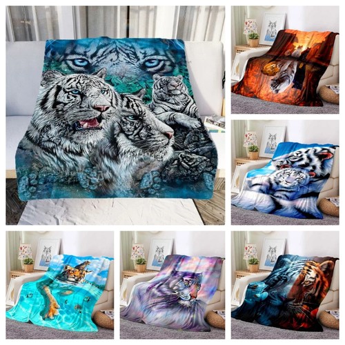 Copriletto tigre morbido - 3d,