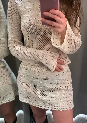 Zara minigonna maglia - zara:,
