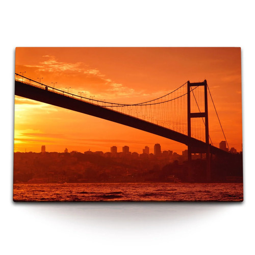 Quadro tela 120x80 ponte - tela,