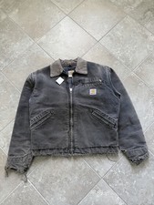 Giacca Carhartt Detroit taglia 40 regular nera J01 BLK coperta foderata made in USA