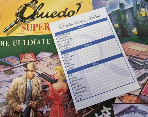 Cluedo clue scorecard - scorecard, ricarica