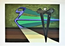 RACCAGNI ANDREA Serigrafia 70X50 "PROIEZIONE" - Certificata Edizioni Bora