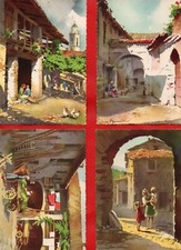 ILLUSTRATORE S. BONELLI -  LOTTO DI 6 CARTOLINE - PAESAGGI  -vedi foto