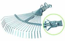 RASTRELLO SCOPA PER FOGLIE GIARDINO A DENTI REGOLABILE ATTACCO MORSETTO