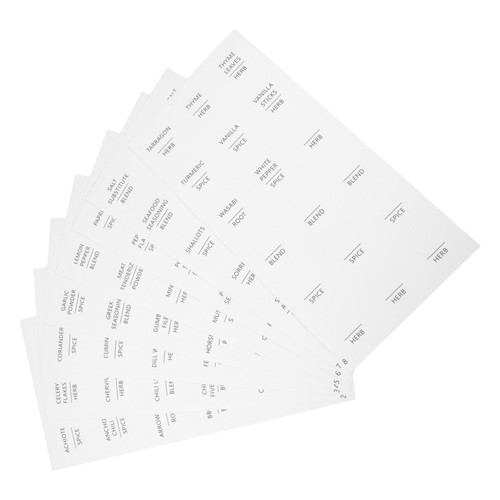 Sheets etichette barattoli - 8,