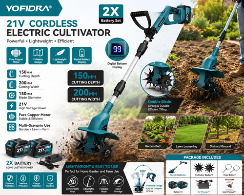 Coltivatore elettrico per