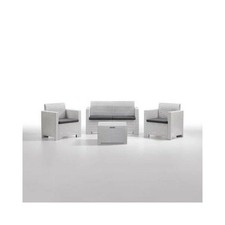 BICA Set Venezia 2 Mobili da Esterno 2 Poltrone,1 Sofa 2 posti,Tavolino contenit