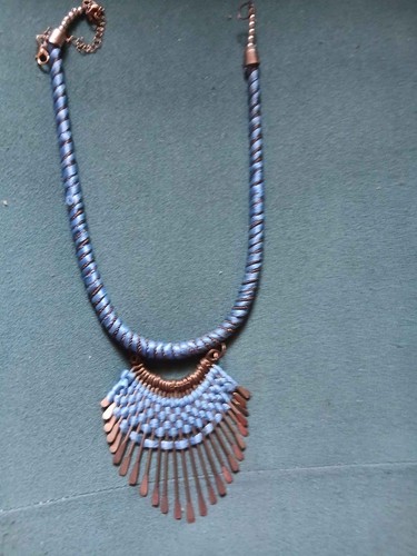 Collana indiana azzurra - , in