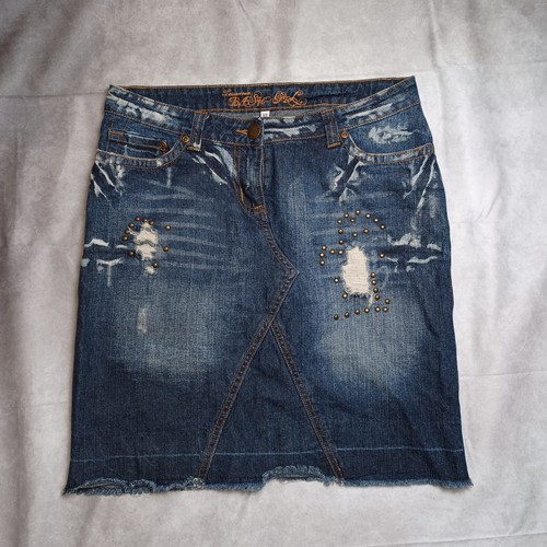 Gonna denim borchiata y2k - denim,
