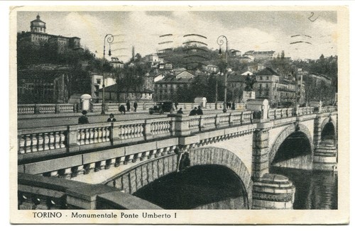 1938 torino monum ponte - torino, monum.