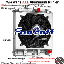 Per HONDA CIVIC EG EK 92-00 / CRX DEL SOL 93-97 2 file radiatore e ventola 12"