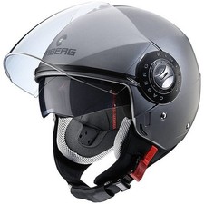 CASCO MOTO JET DOPPIA VISIERA CABERG RIVIERA V3 TITANIO OPACO