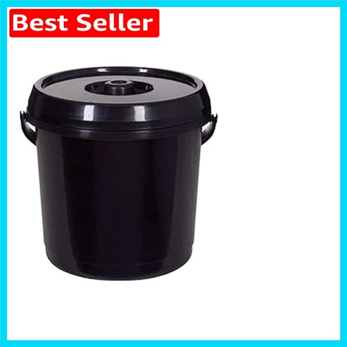 Secchio leggero nero 14l con - 14l,