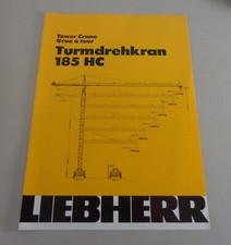 Scheda Dati/Tecnico Descrizione Liebherr Gru a Torre 185 HC Di 03/1983