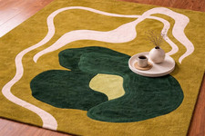 Tappeto di lana trapuntato a