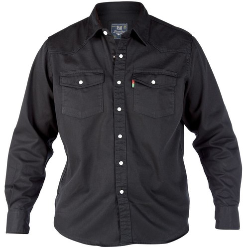 Duke camicie jeans nero - duke,