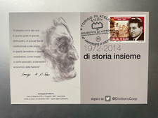 2014 Cartolina Filatelica Annullo Torino Giuseppe Di Vittorio 42° Costituzione