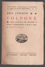 Volpone - B. Jonson, M. Praz