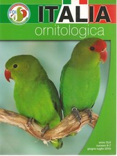 ITALIA ORNITOLOGICA - GIUGNO LUGLIO 2016