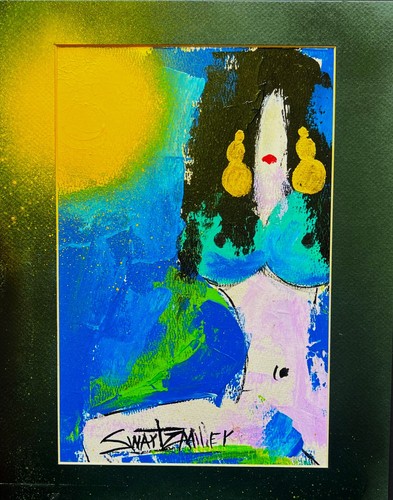 Quadro astratto donna sexy - quadro,