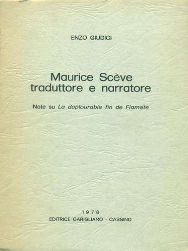 Maurice sceve traduttore - traduttore, e